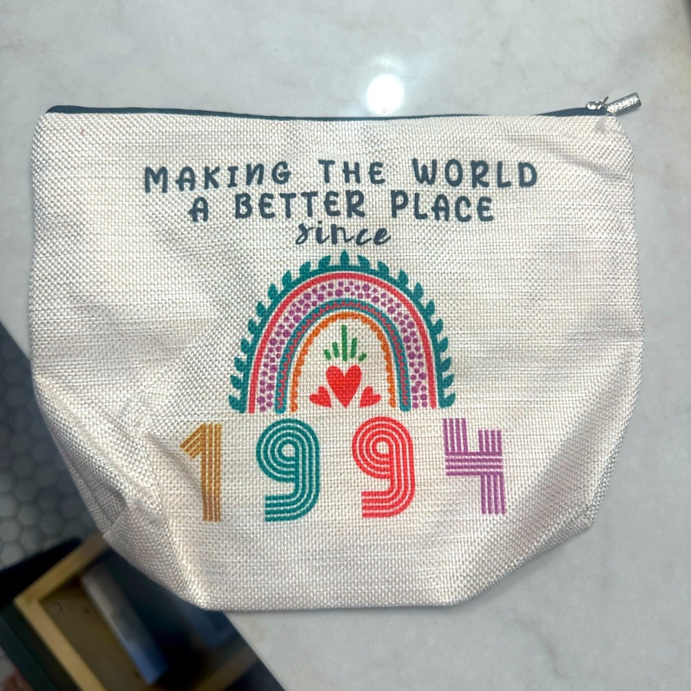 Cosmetic Bag 
Medium sized 
Bought from Etsy - never used